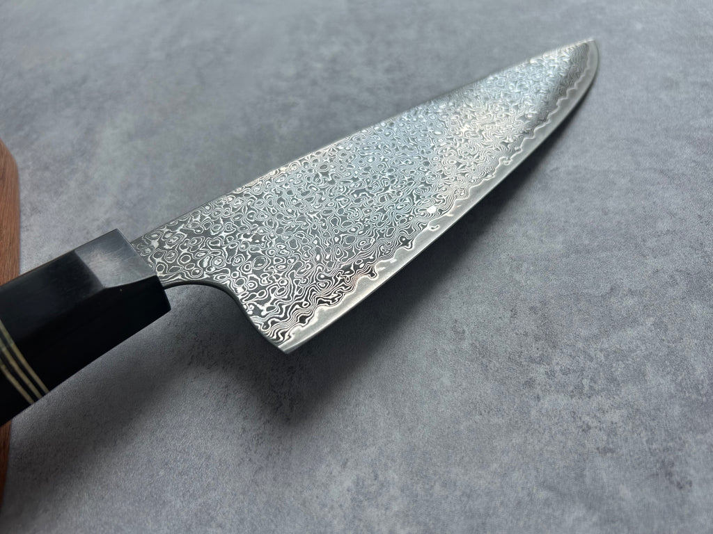 “Ushi” Black Mirror finished Damascus Chef's knife  210mm FREE SHIPPING