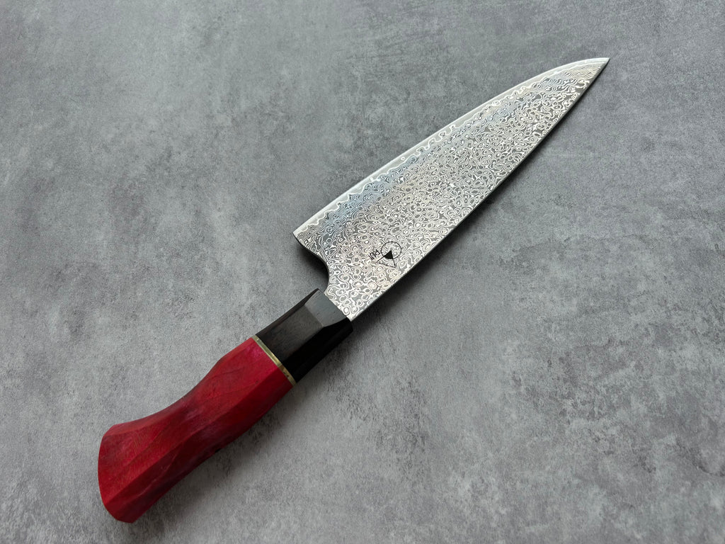 " Momonoki" Black Mirror finished Damascus Chef's knife  210mm FREE SHIPPING